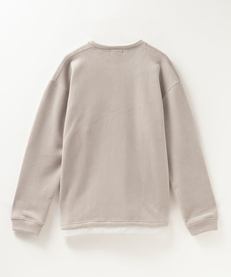 NAVY  温℃ カットコールフェイククルーネック メンズ商品画像-10