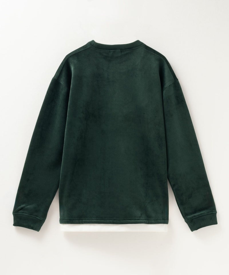 NAVY  温℃ カットコールフェイククルーネック メンズ商品画像-14