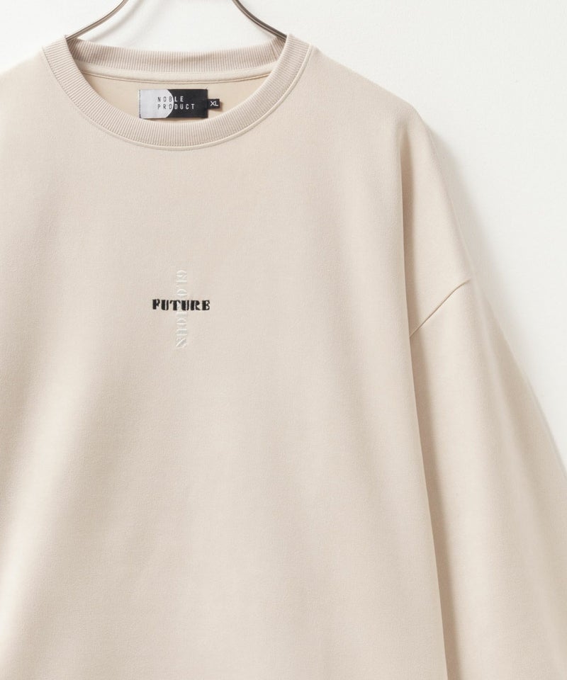 NOBLE PRODUCT ポンチ素材 スエードライククルーネック メンズ商品画像-2