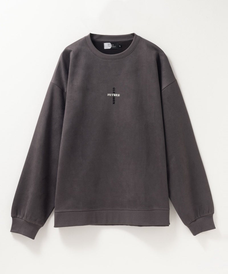 NOBLE PRODUCT ポンチ素材 スエードライククルーネック メンズ商品画像-8