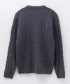 [期間限定knit]NAVY  快適ニット ケーブル編み メンズ商品サムネイル-8