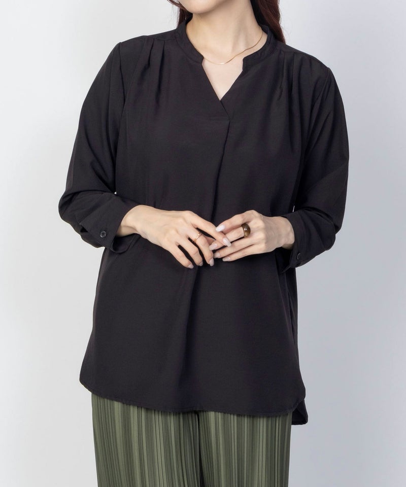 nAvy スキッパー7分袖プルオーバー レディース商品画像-9