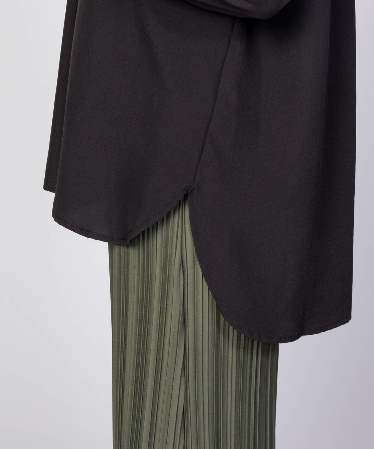 nAvy スキッパー7分袖プルオーバー レディース