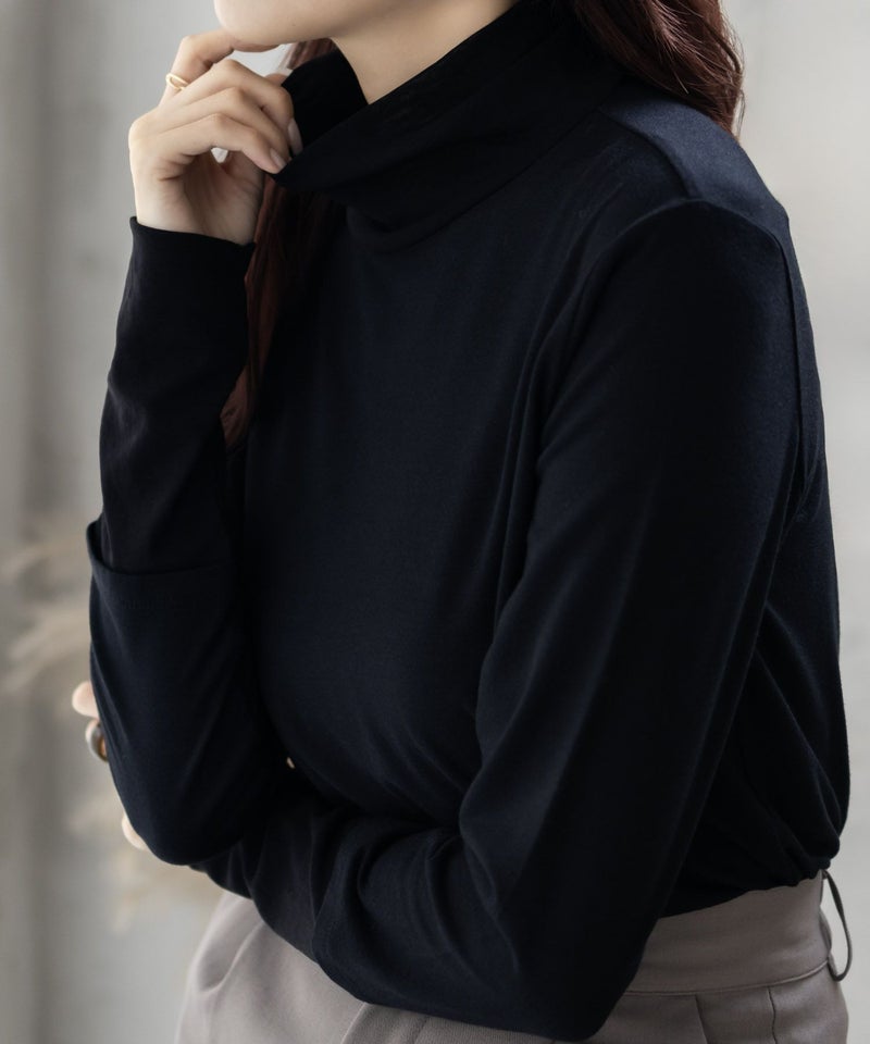 HusHusH チュール使いハイネックインナー レディース メール便 対応商品商品画像-1