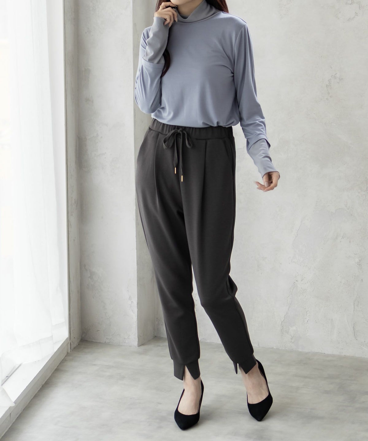 HusHusH チュール使いハイネックインナー レディース ネコポス 対応商品