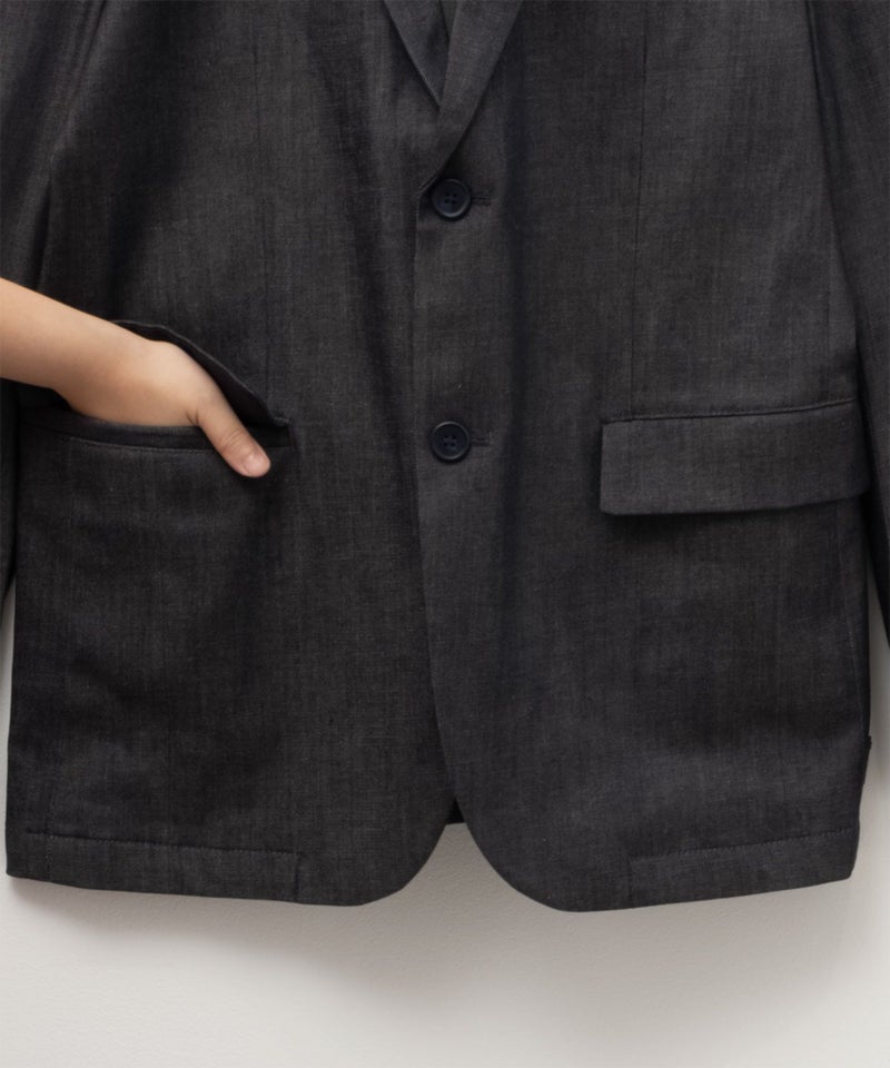 NAVY FIT 布帛デニムライクジャケット メンズ商品画像-4