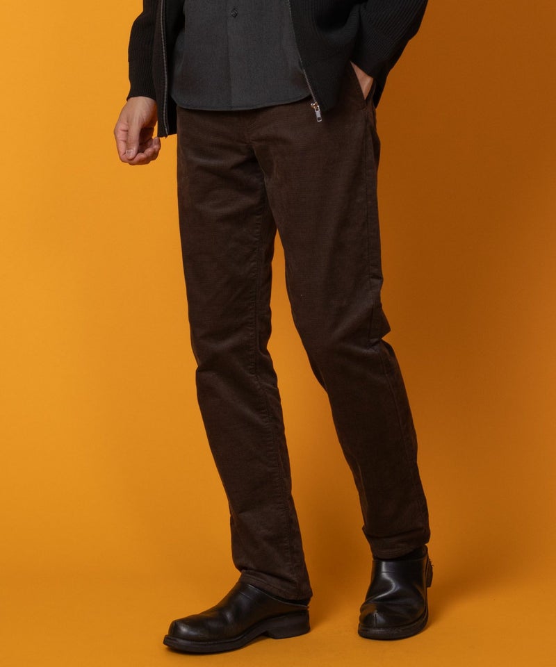 NAVY 温℃ ドビーコール裏起毛パンツ メンズ商品画像-3