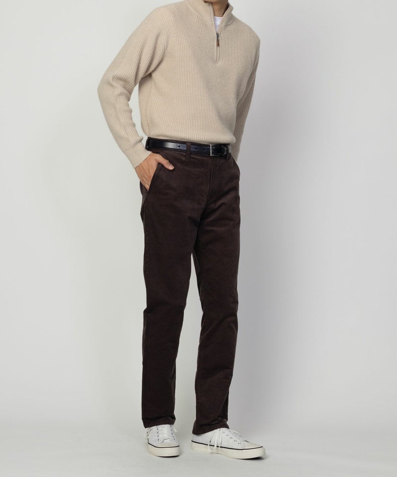 NAVY 温℃ ドビーコール裏起毛パンツ メンズ商品画像-13