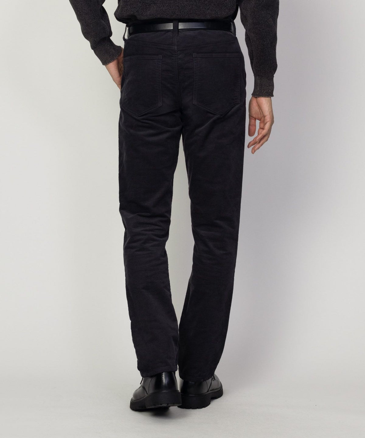 NAVY 温℃ ドビーコール裏起毛パンツ メンズ