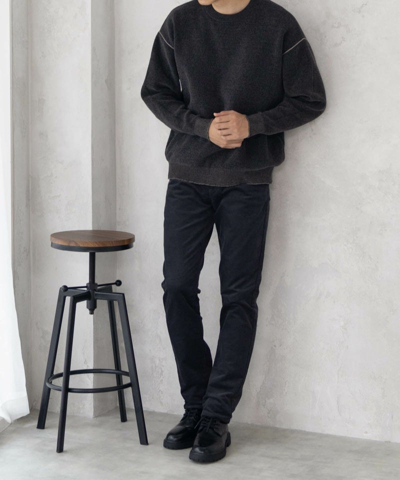 NAVY 温℃ ドビーコール裏起毛パンツ メンズ商品画像-18