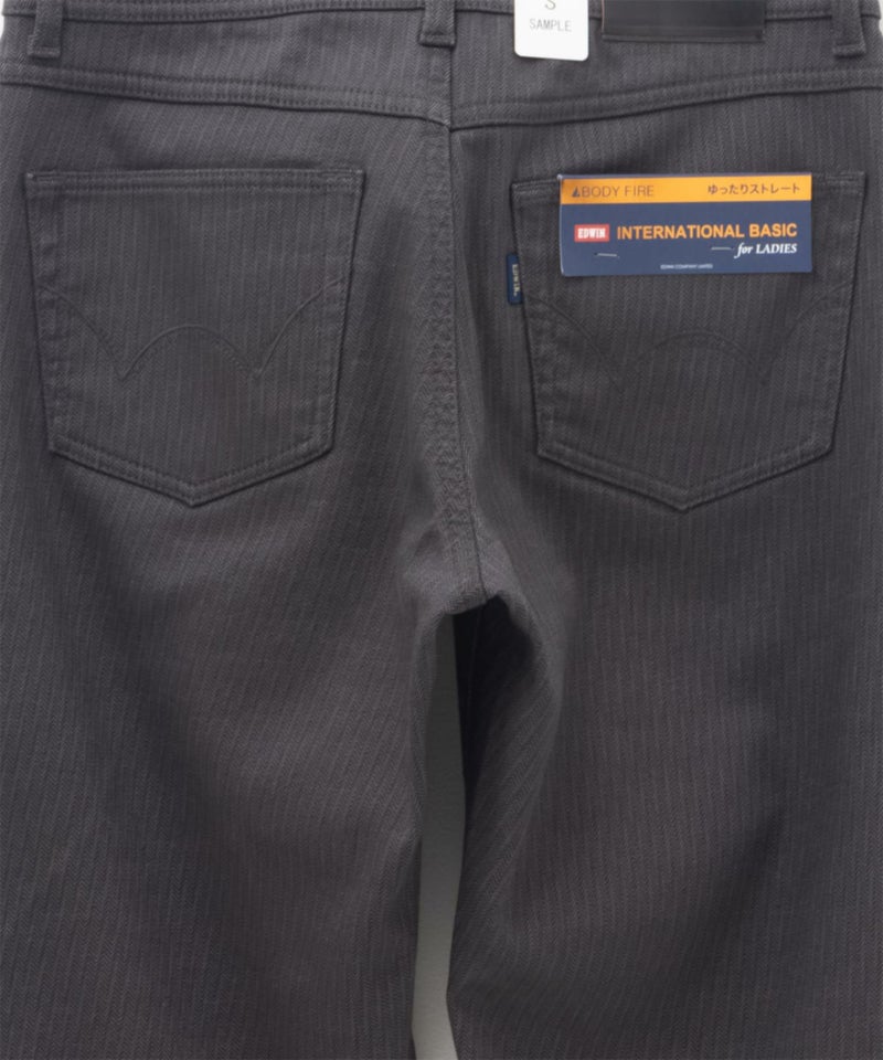 EDWIN  インターナショナルベーシック BODY FIRE ゆったりストレート デニムパンツ レディース商品画像-13