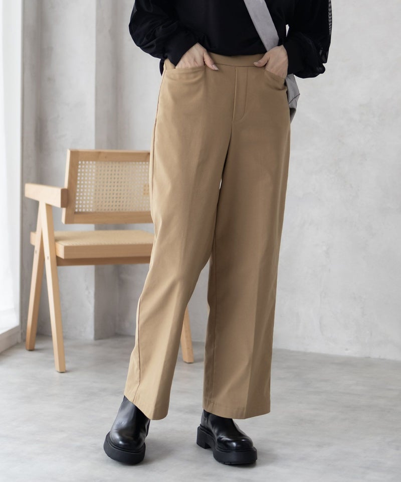 HusHusH  らく美パン 裏起毛ストレートパンツ レディース商品画像-1