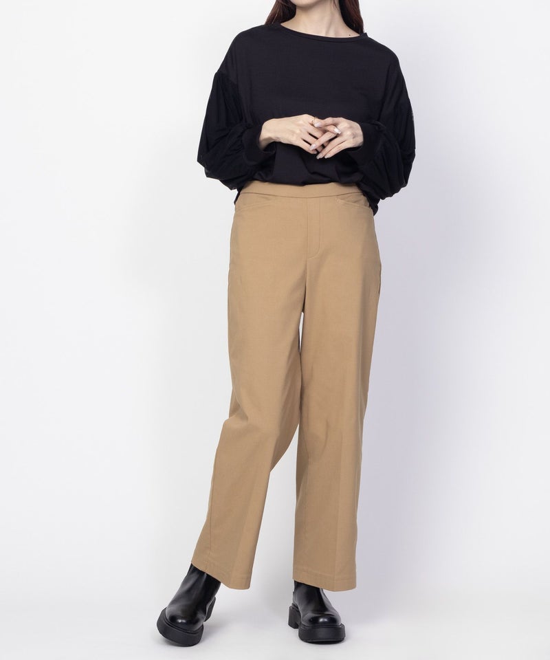 HusHusH らく美パン 裏起毛ストレートパンツ レディース商品画像-7