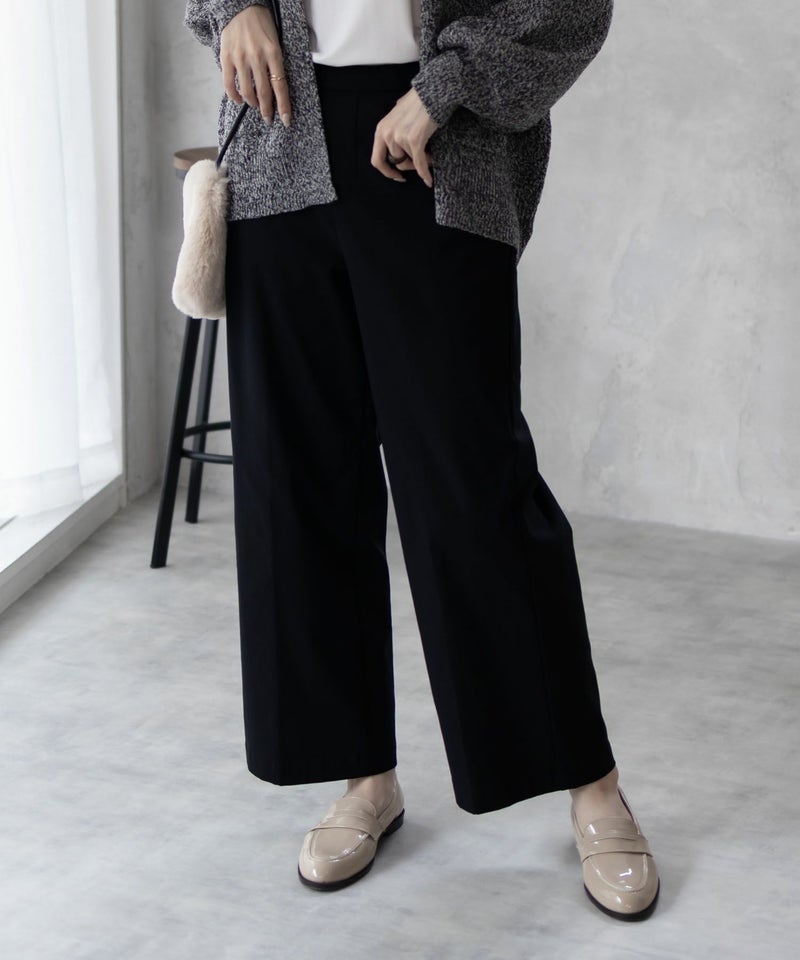 HusHusH らく美パン 裏起毛ストレートパンツ レディース商品画像-8