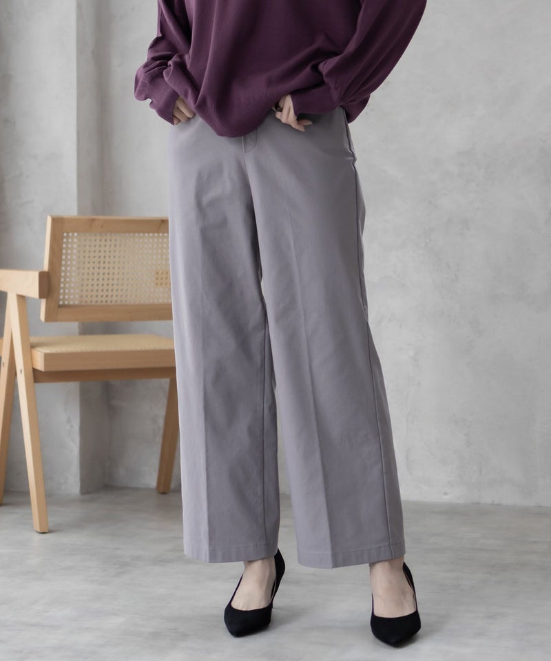 HusHusH らく美パン 裏起毛ストレートパンツ レディース商品画像-14