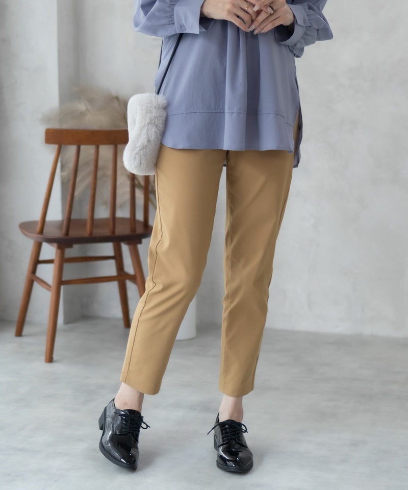 HusHusH らく美パン 裏起毛テーパードパンツ レディース商品画像-3