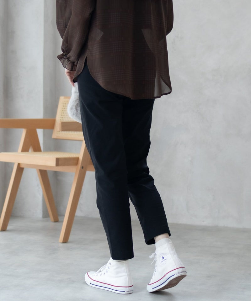 HusHusH らく美パン 裏起毛テーパードパンツ レディース商品画像-10