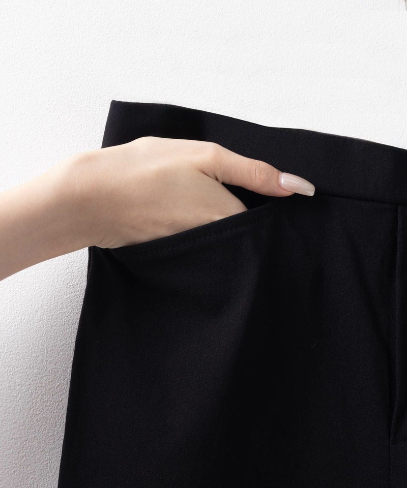 HusHusH らく美パン 裏起毛テーパードパンツ レディース商品画像-24