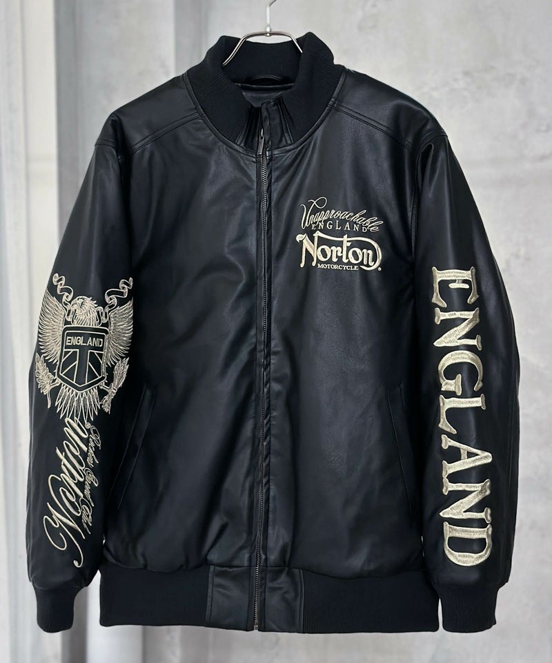 Norton MAXデザインPUジャケット メンズ商品画像-1