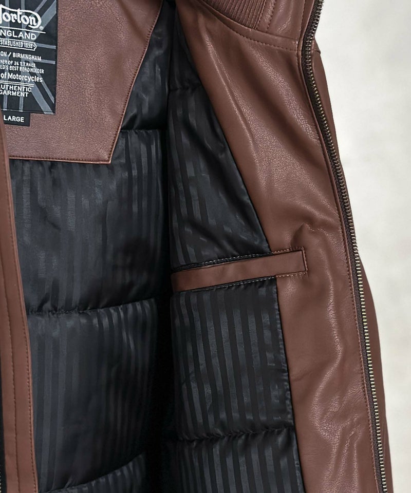 Norton MAXデザインPUジャケット メンズ商品画像-10