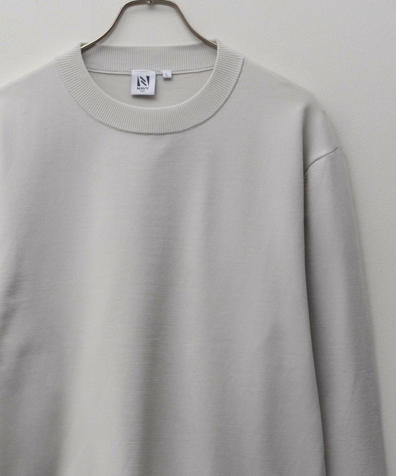 NAVY FIT 14GストレッチニットTシャツ メンズ商品画像-2