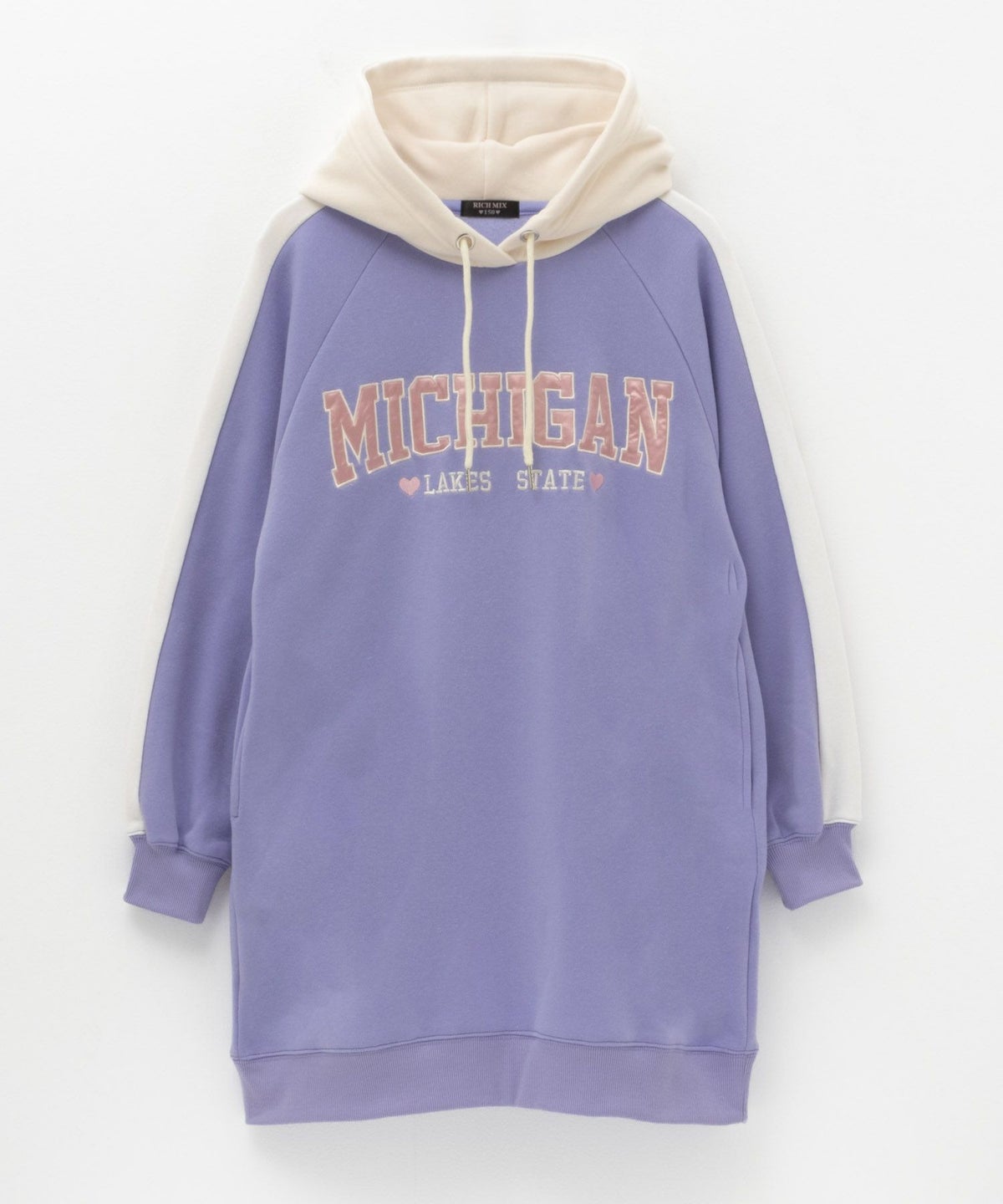 RICH MIX デザインプリントパーカーワンピース キッズ