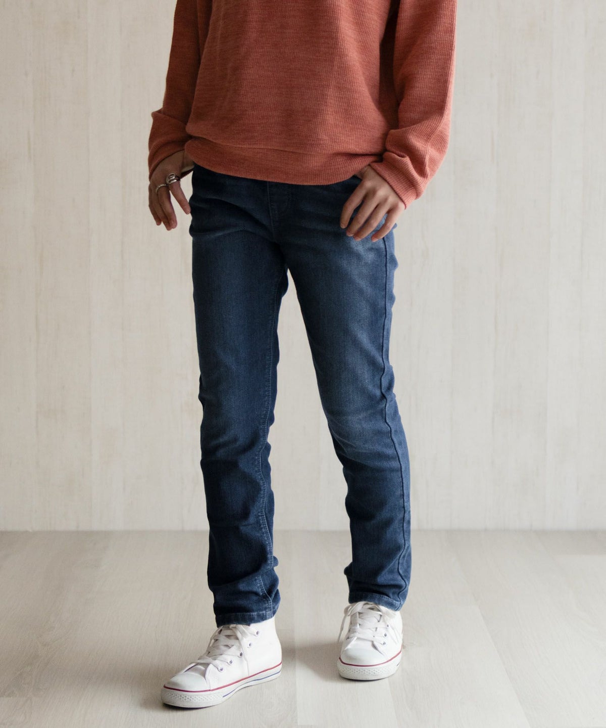 NAVY 温℃ デニムスキニー キッズ