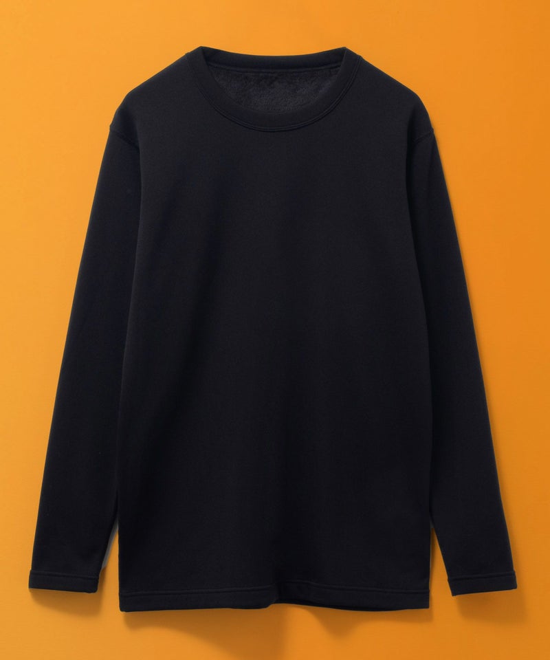 NAVY 温℃ 裏シャギークルーネック長袖インナー メンズ メール便 対応商品商品画像-1