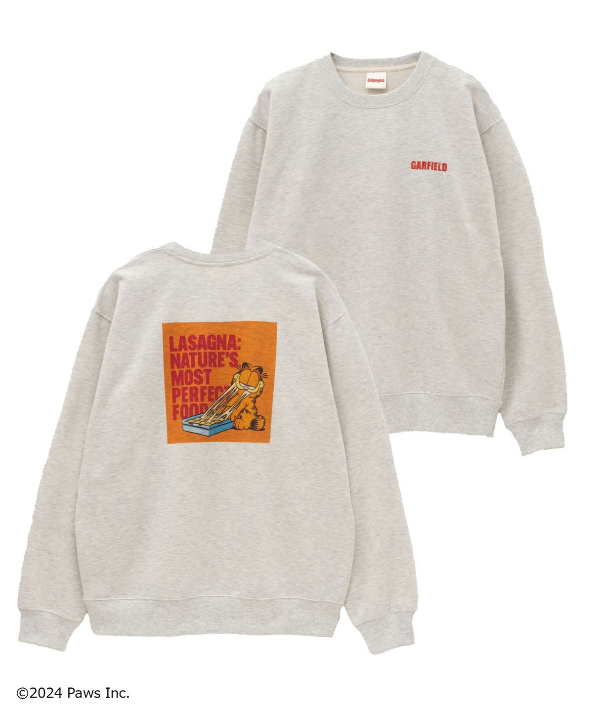 ガーフィールド スウェットクルーネック メンズ