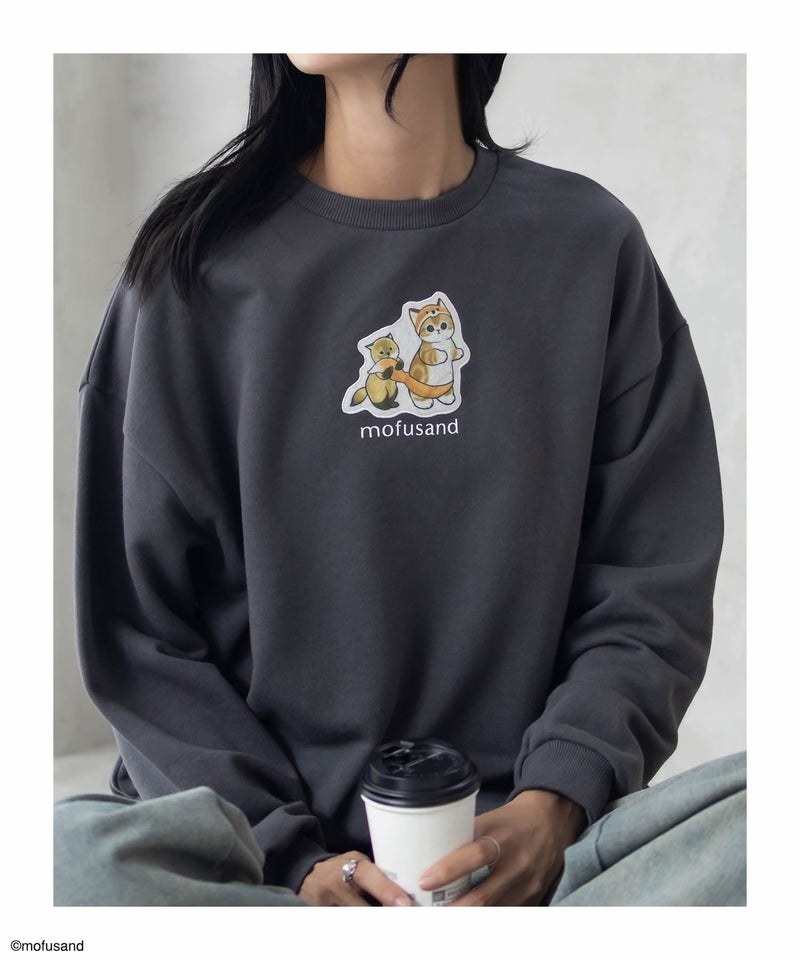 [期間限定価格]mofusand フォックスプリントトレーナー レディース商品画像-1