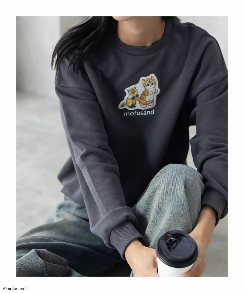 [期間限定価格]mofusand フォックスプリントトレーナー レディース商品画像-2