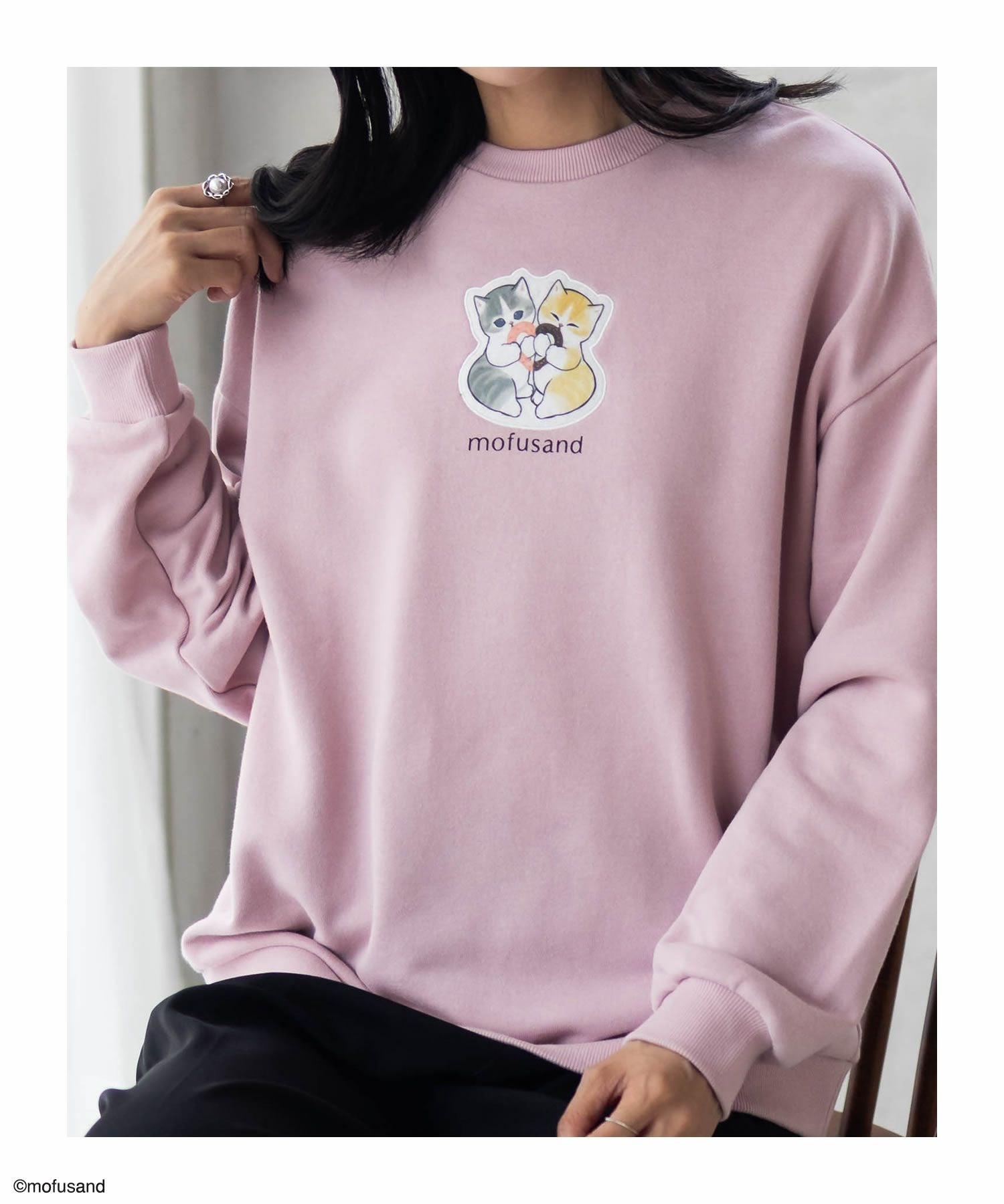 トップス seventen トレーナー ピンクS