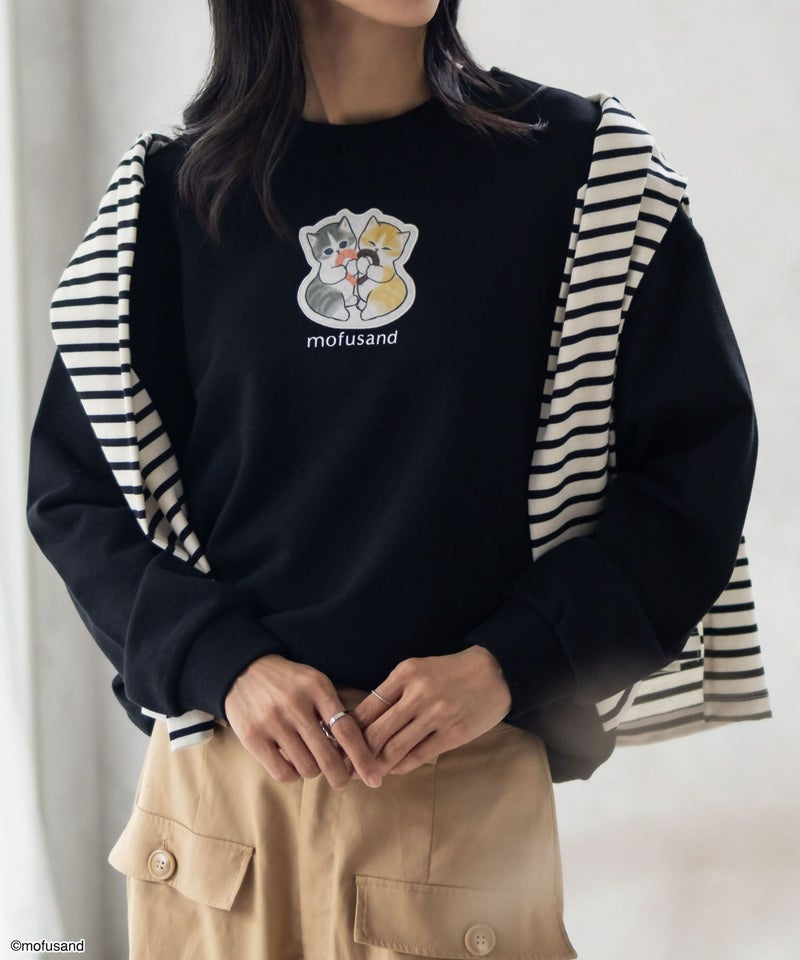 [期間限定価格]mofusand ハートプリントトレーナー レディース商品画像-2