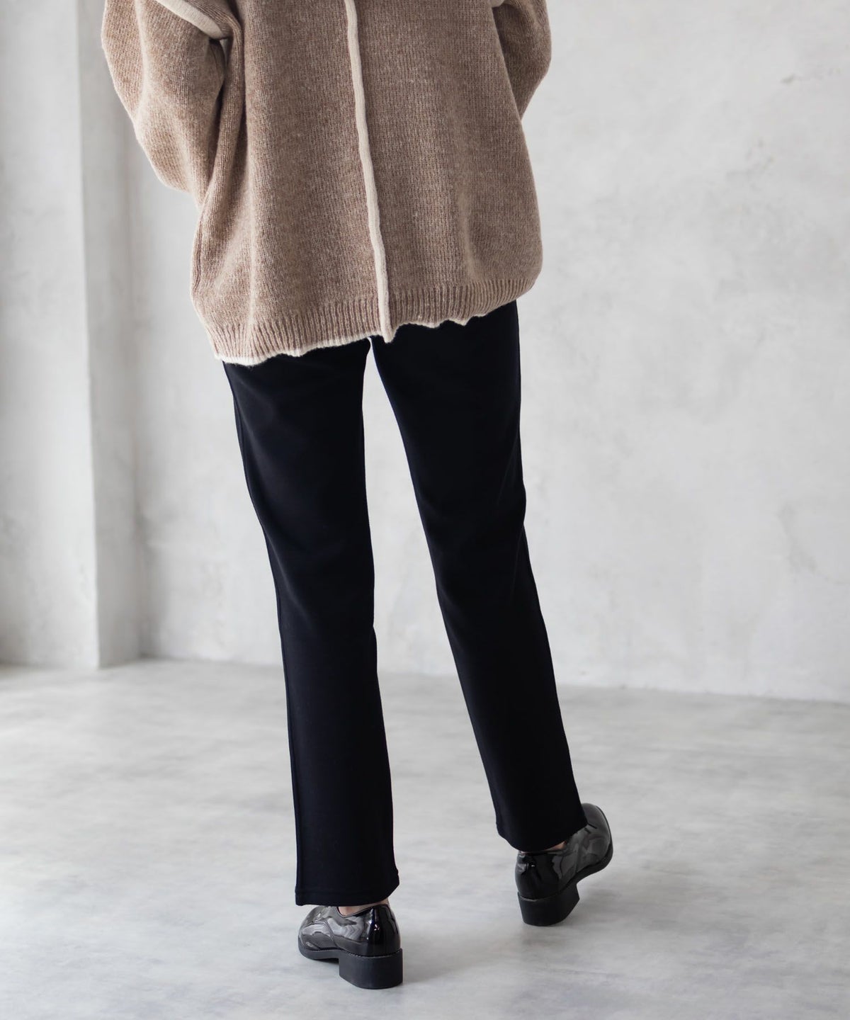 nAvy 温℃裏シャギースリムストレートパンツ レディース