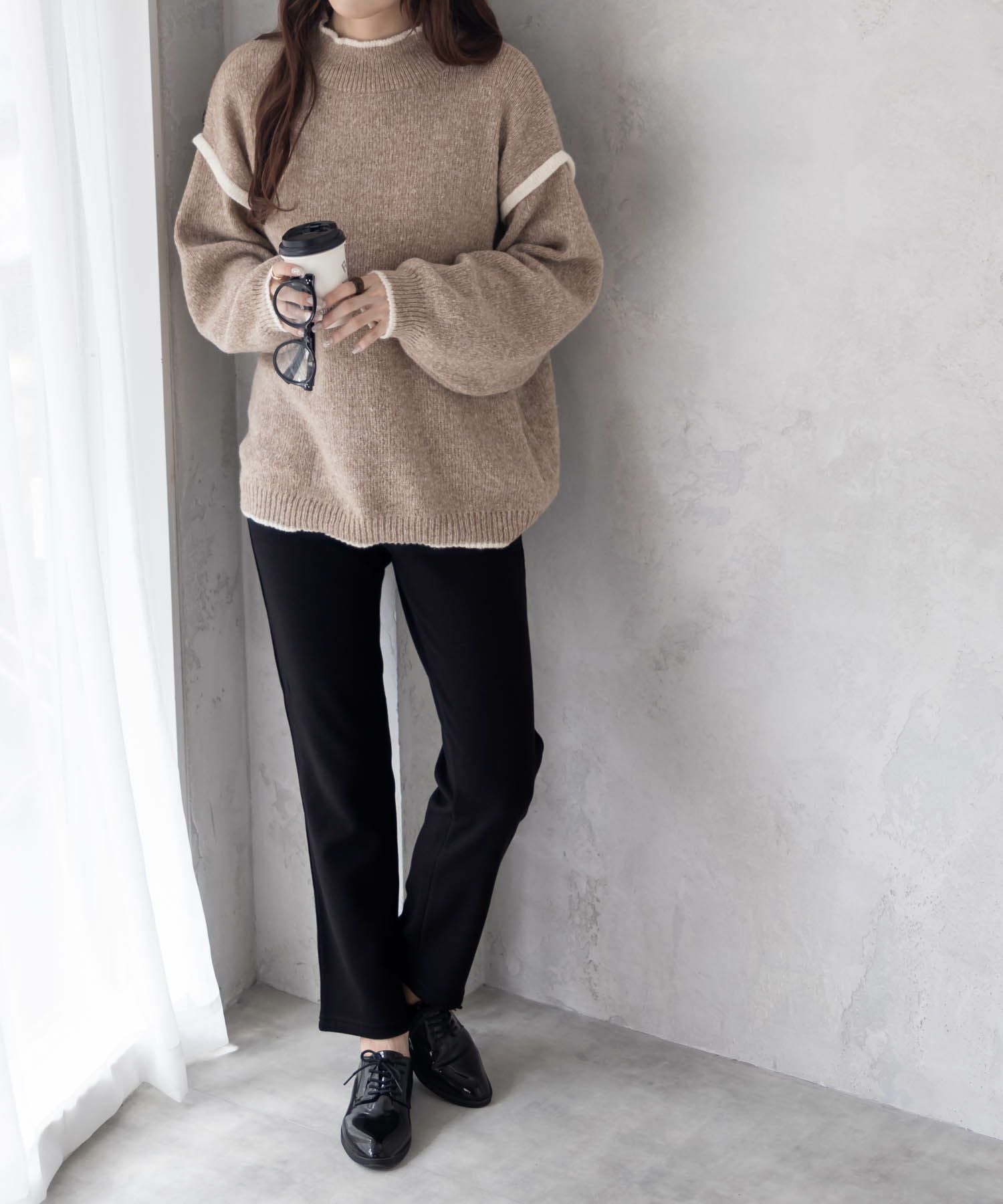 nAvy 温℃裏シャギースリムストレートパンツ レディース nAvy 温℃裏シャギースリムストレートパンツ レディース