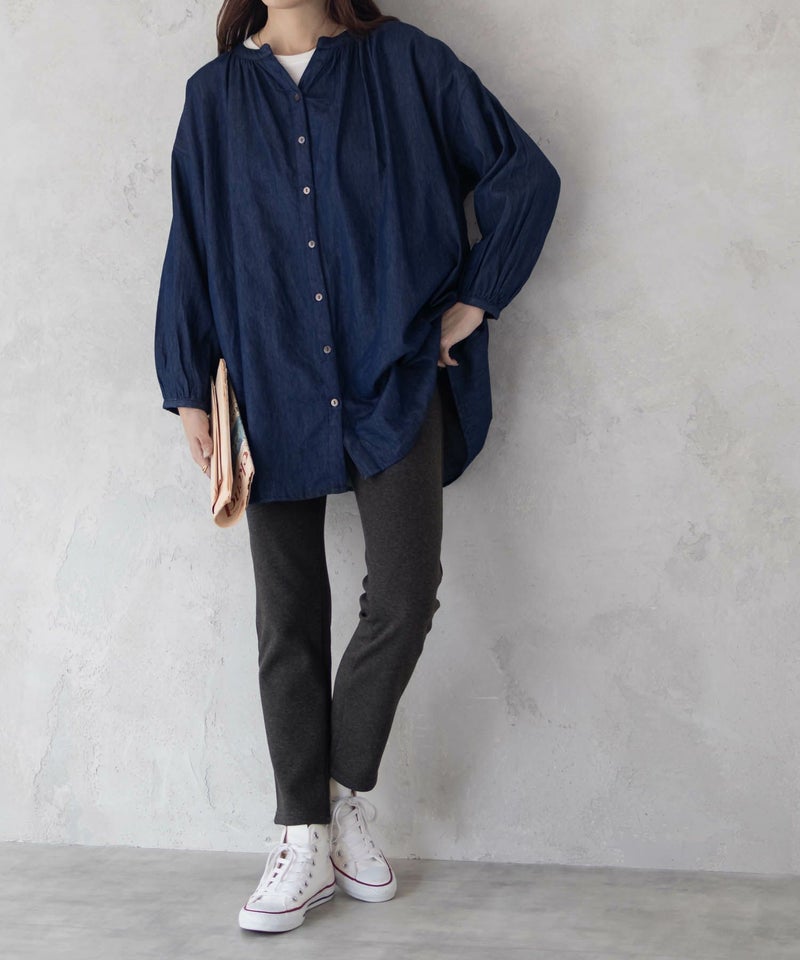 nAvy 温℃ 裏シャギースリムストレートパンツ レディース商品画像-17