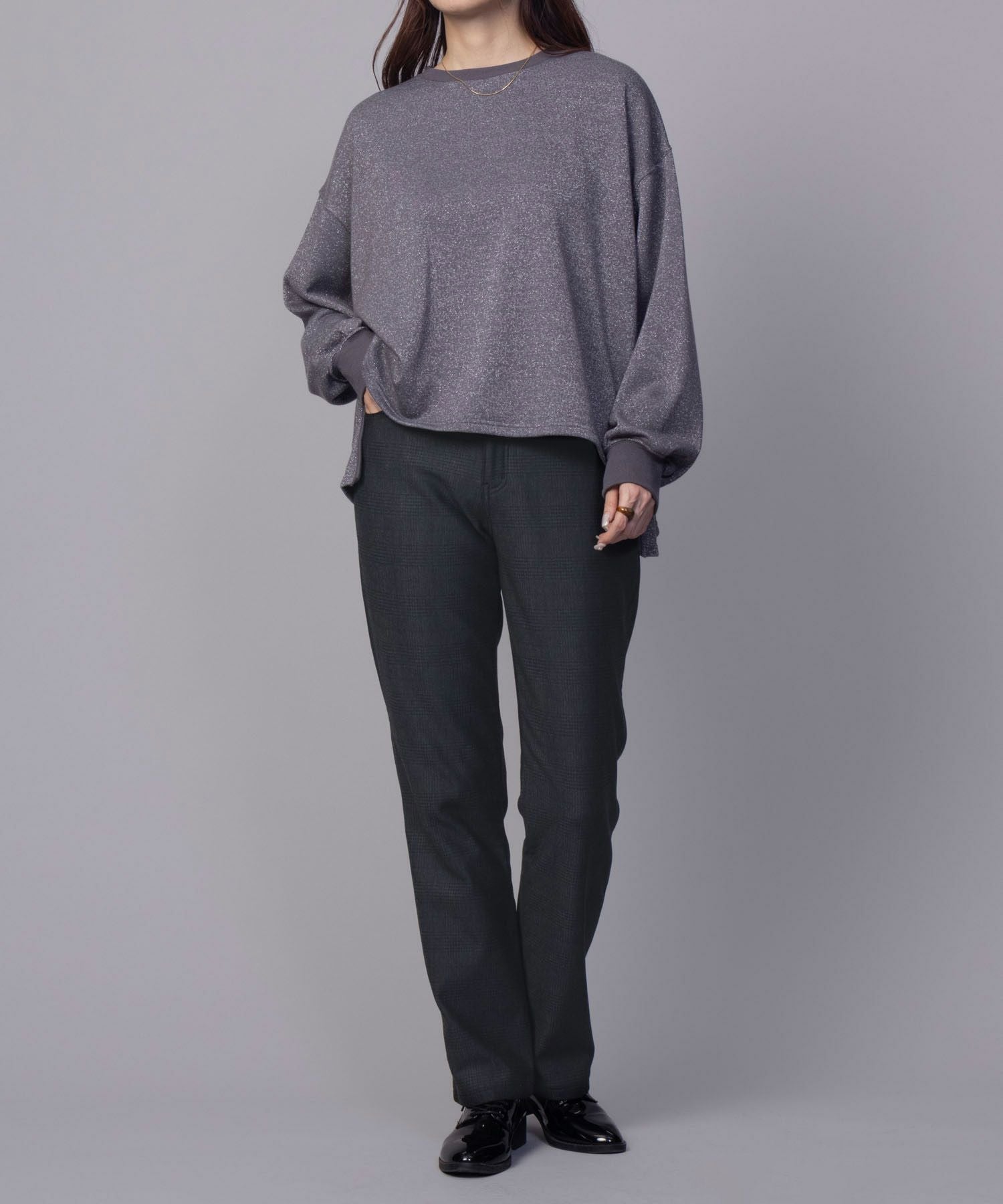 nAvy 温℃裏起毛ストレートパンツ レディース