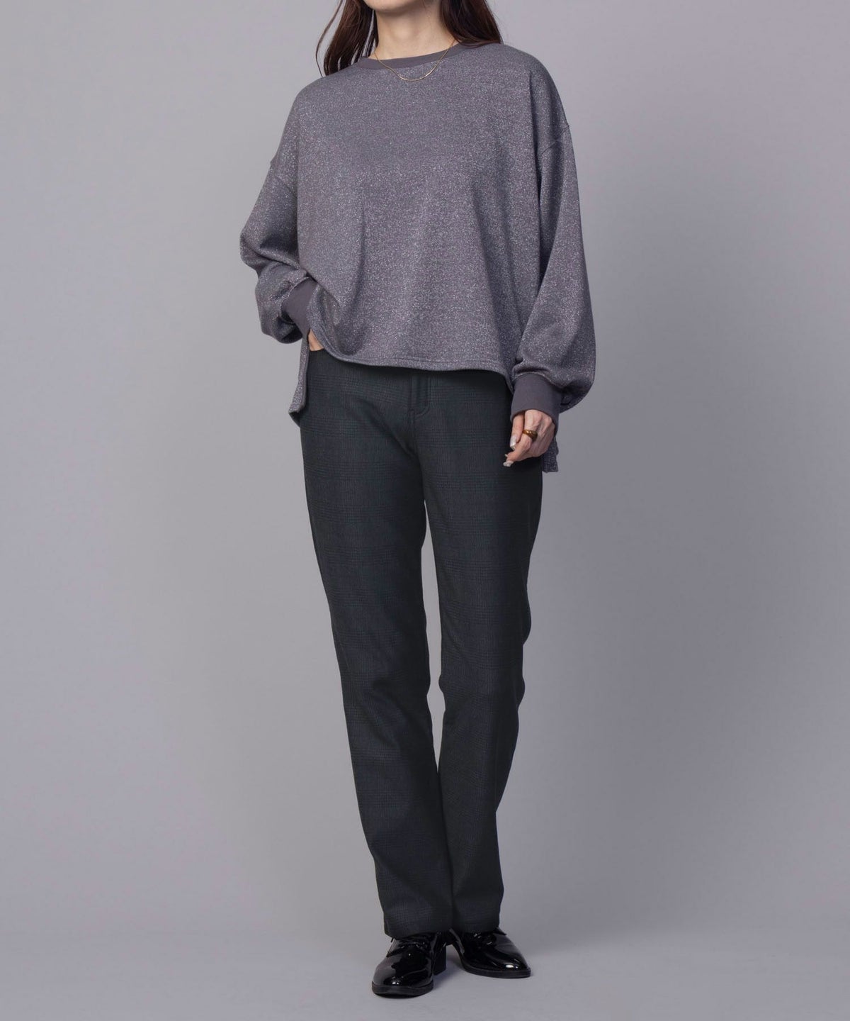 nAvy 温℃裏起毛ストレートパンツ レディース