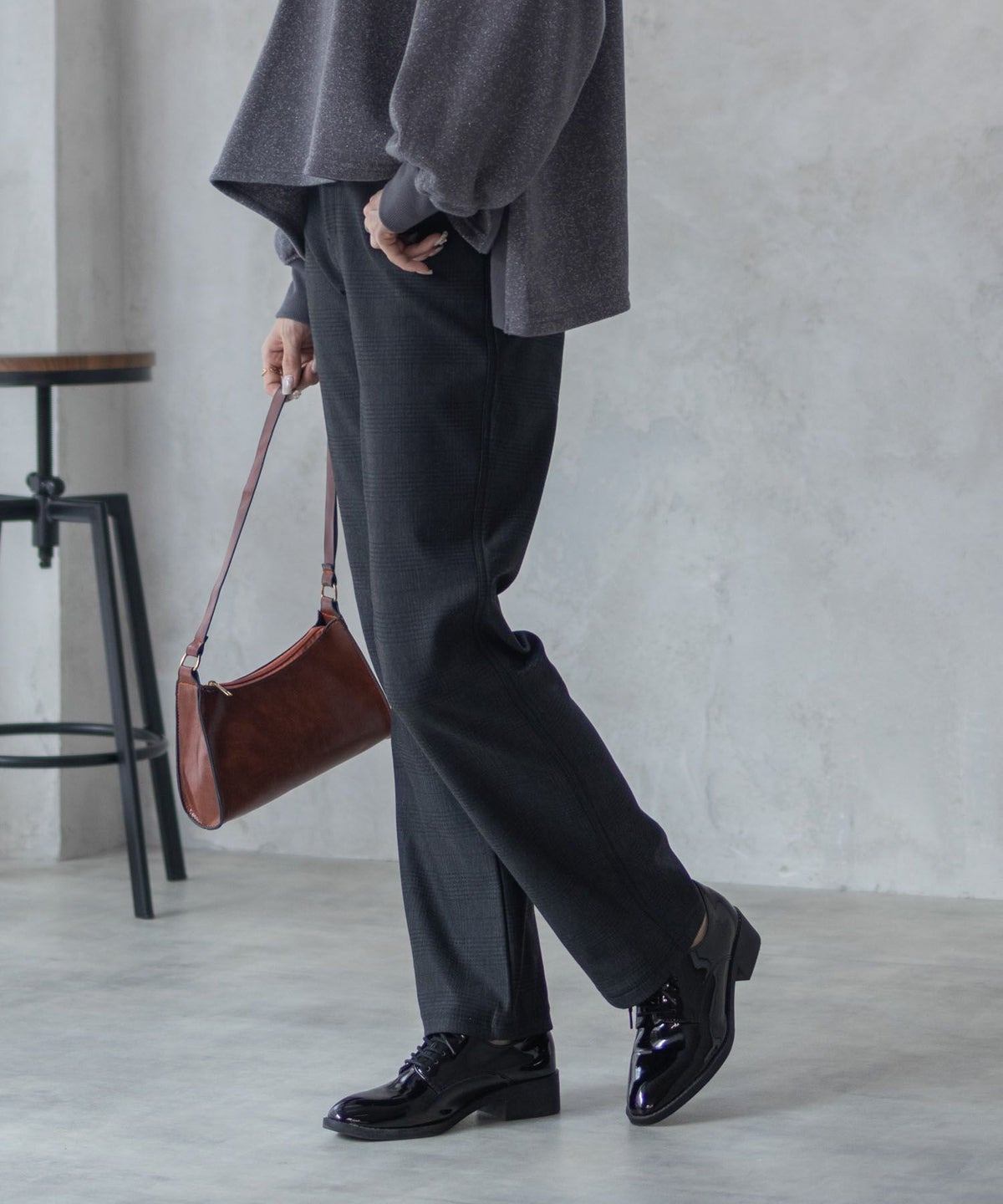 nAvy 温℃裏起毛ストレートパンツ レディース