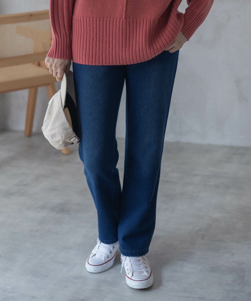 nAvy 温℃ 裏起毛ストレートパンツ レディース商品画像-21