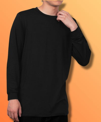 MAC HEAT クルーネックインナーTシャツ9分袖 メンズ ネコポス 対応商品