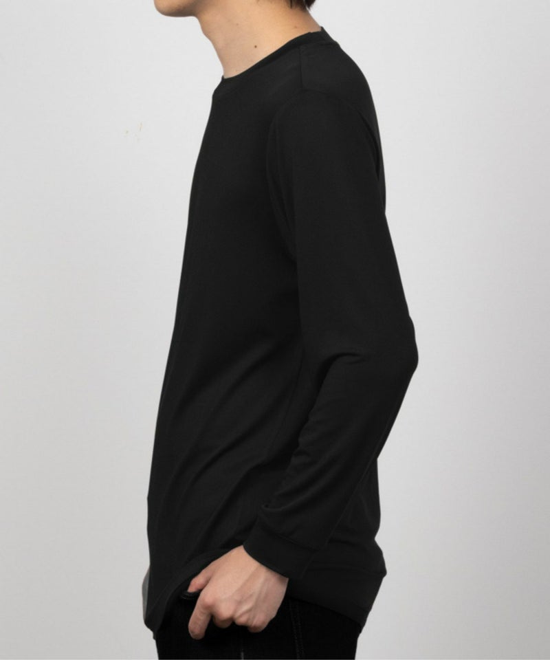 MAC HEAT  クルーネックインナーTシャツ9分袖 メンズ メール便 対応商品商品画像-3