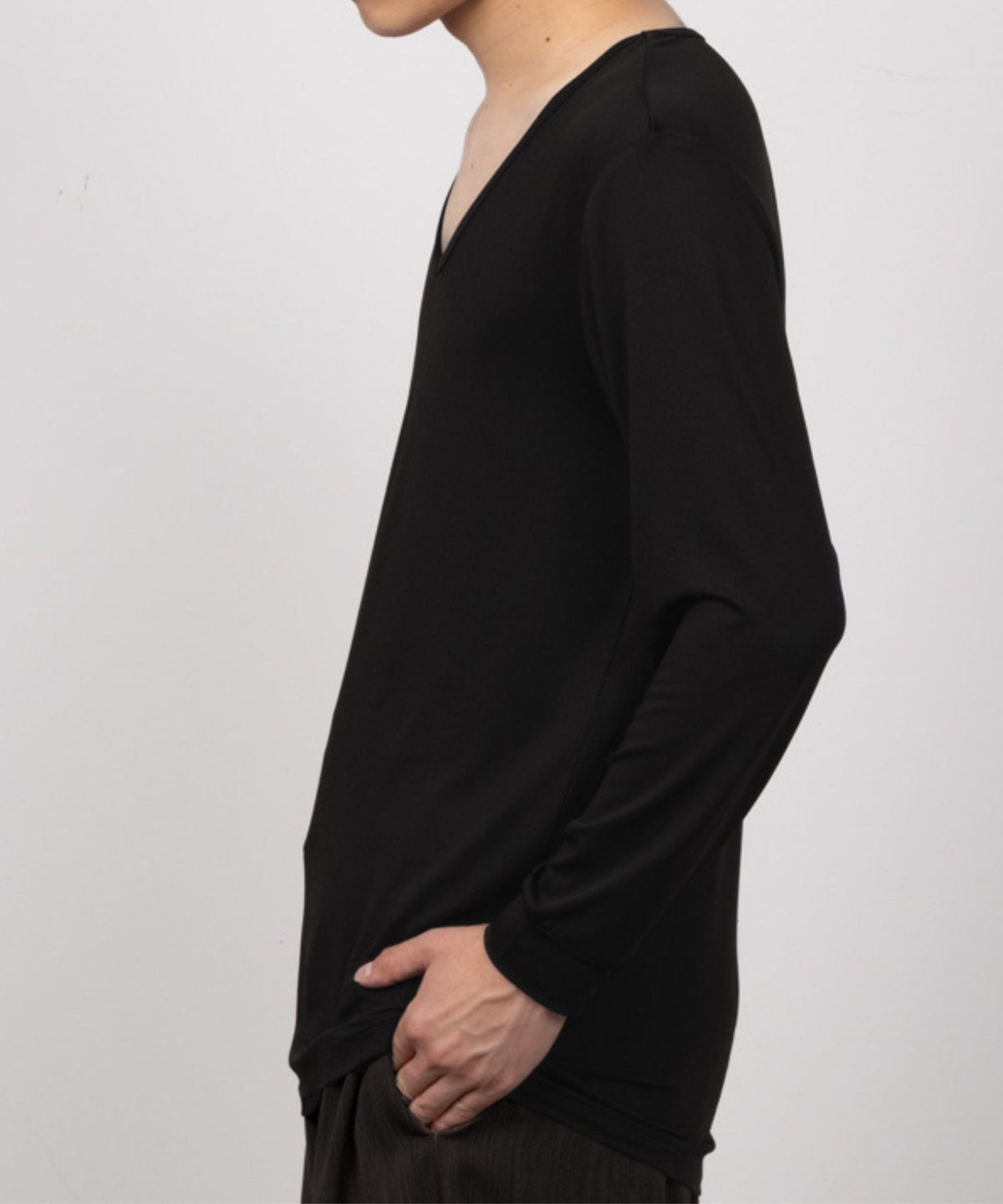 MAC HEAT VネックインナーTシャツ9分袖 メンズ ネコポス 対応商品