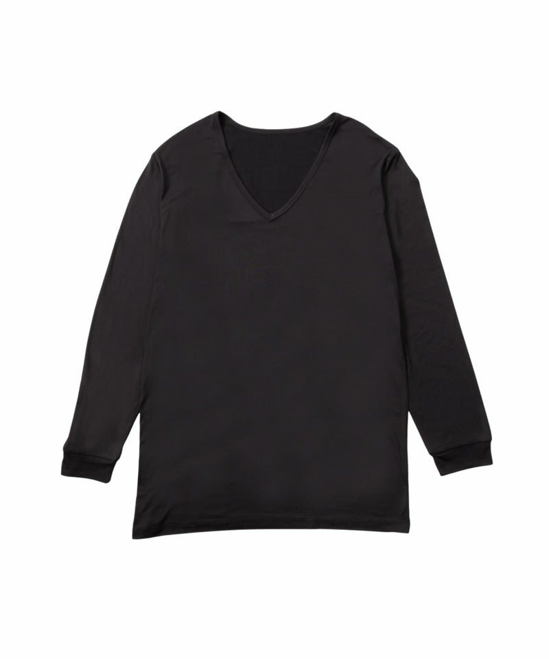 MAC HEAT  VネックインナーTシャツ9分袖 メンズ メール便 対応商品商品画像-7