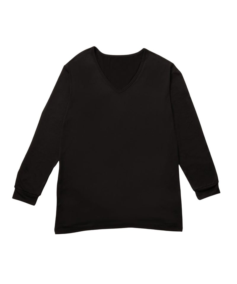 MAC HEAT  VネックインナーTシャツ9分袖 メンズ メール便 対応商品商品画像-7