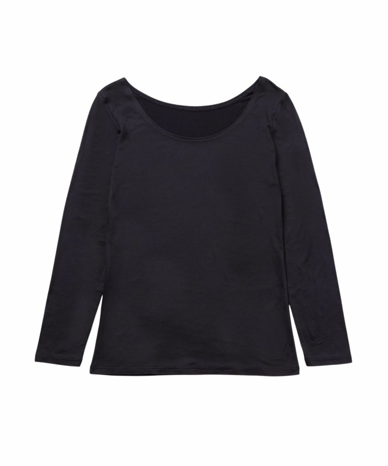 MAC HEAT UネックインナーTシャツ8分袖 レディース メール便 対応商品商品画像-5