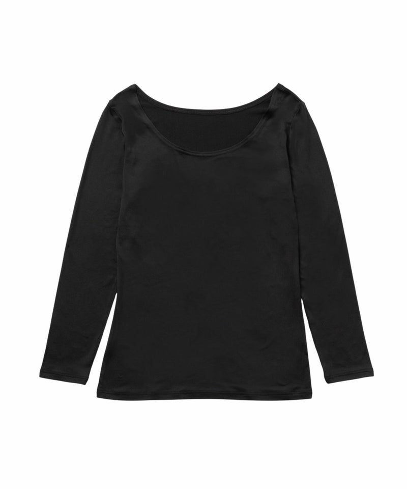 MAC HEAT UネックインナーTシャツ8分袖 レディース メール便 対応商品商品画像-6