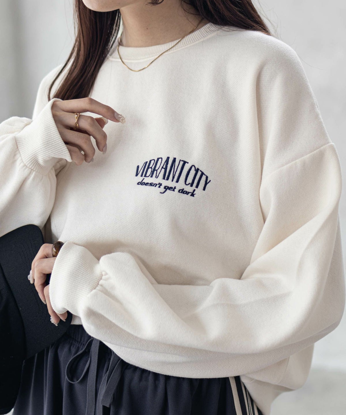 UNDERWRAPS サガラ刺繍トレーナー レディース