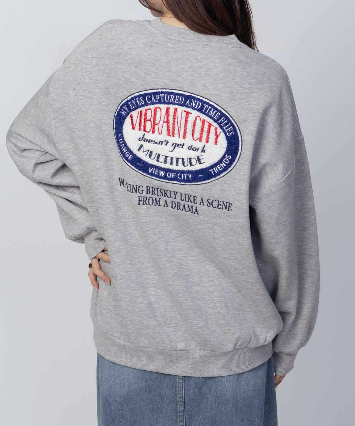 UNDERWRAPS サガラ刺繍トレーナー レディース