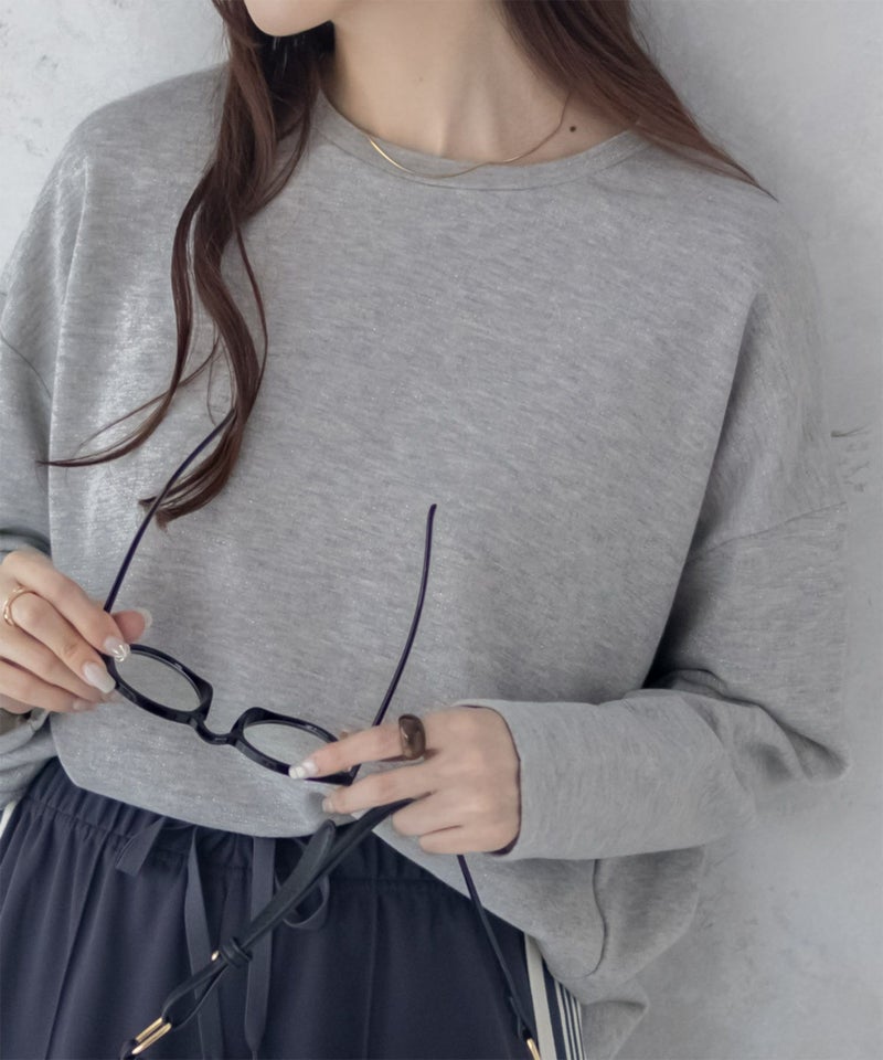 nAvy ラメ裏毛コクーンプルオーバー レディース商品画像-1